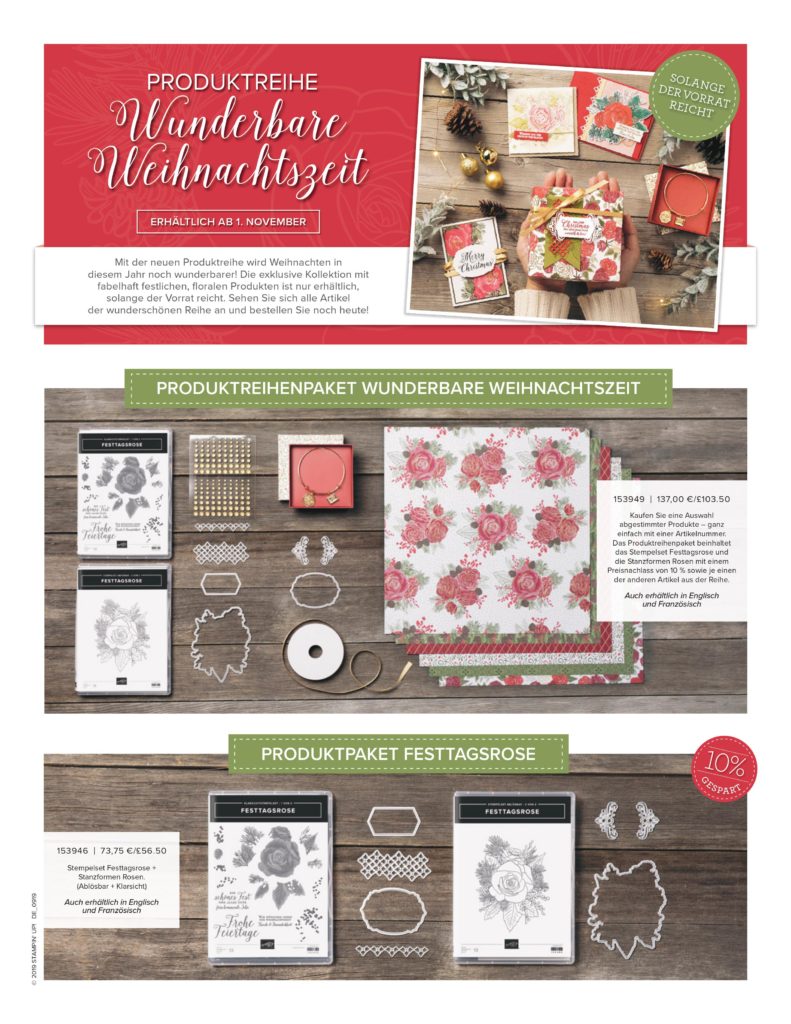 Wunderbare Weihnachtszeit
Flyer Stampin UP