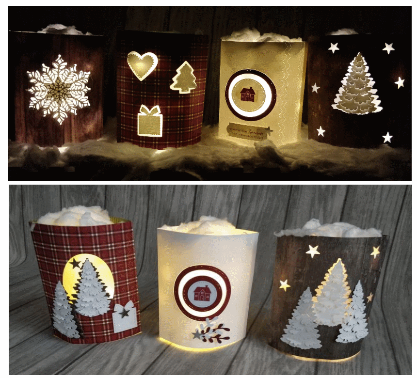 DIY Windlicht LED Advent Weihnachten Stampin Up