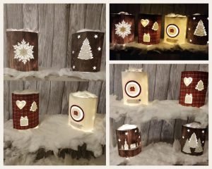 DIY Windlicht Stampin Up Weihnachten